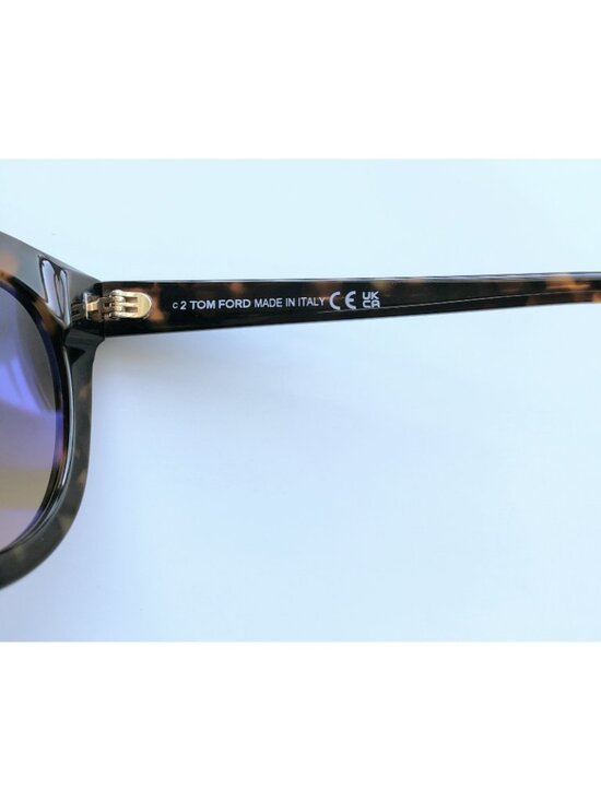 TOM FORD Odette TF1189 52F 53mm Butterfly Sunglasses Dark Havana /Gradient Brown